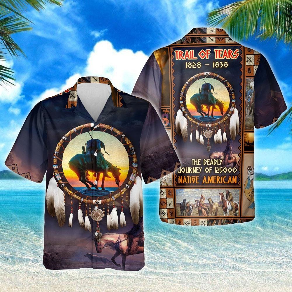 1838 Native American Hawaiian Shirt