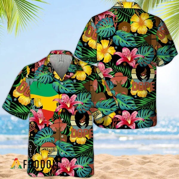 Summer Floral Dope Girl Hawaiian Shirt