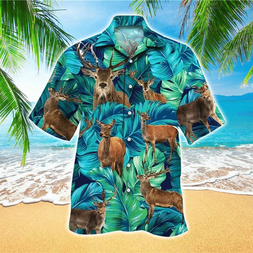 Deer Tropical Hawaiian Shirt