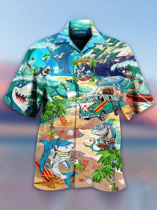 Vintage Shirt Collar Hawaiian Shirt