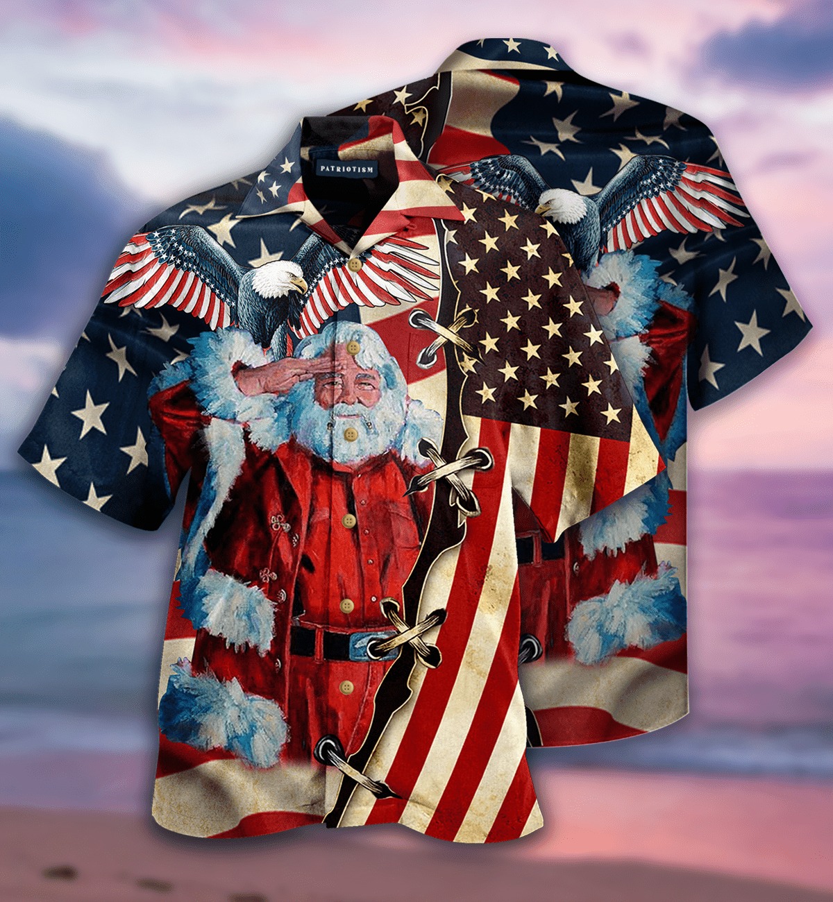 Patriotism America Christmas Unisex Hawaiian Shirt