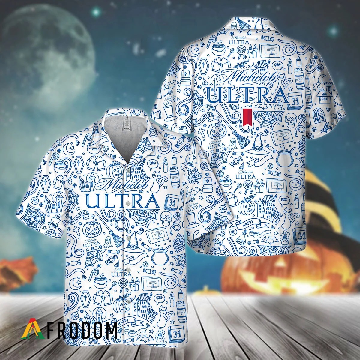 Doodle Art Michelob ULTRA Hawaiian Shirt