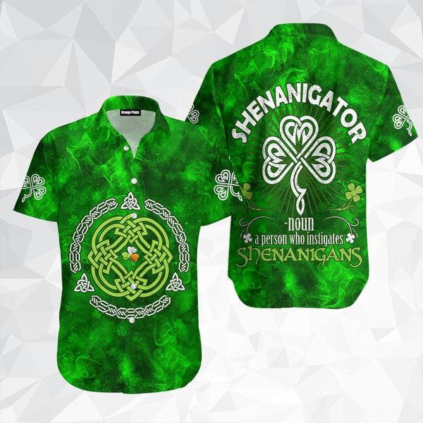 Shamrock St Patrick’s Day Hawaiian Shirt