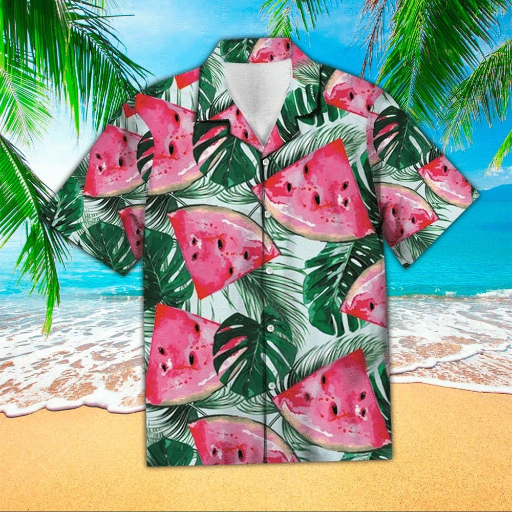 Tropical Watermelon Hawaiian Shirt
