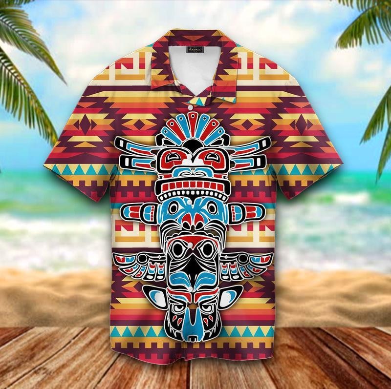Native American Classic Pattern Hawaiian Shirt