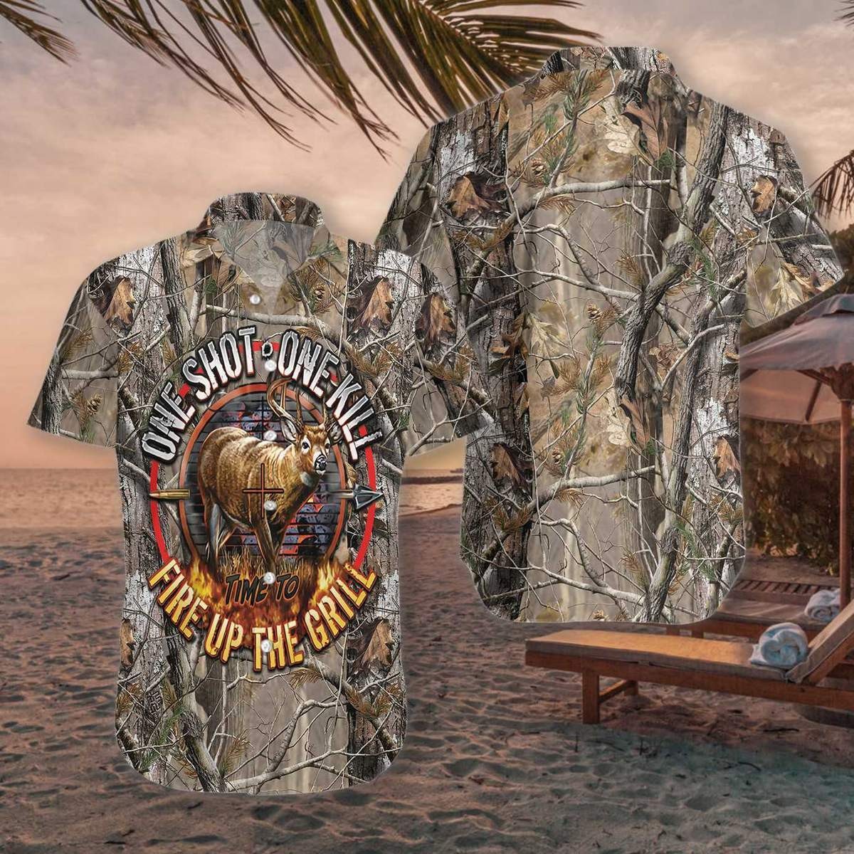 One Shot One Kill Hawaiian Shirt