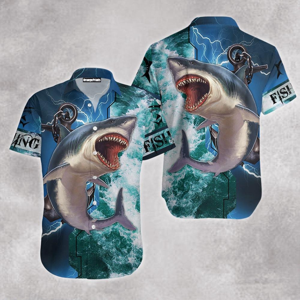 Shark Hunting Fishing Hawaiian Shirt