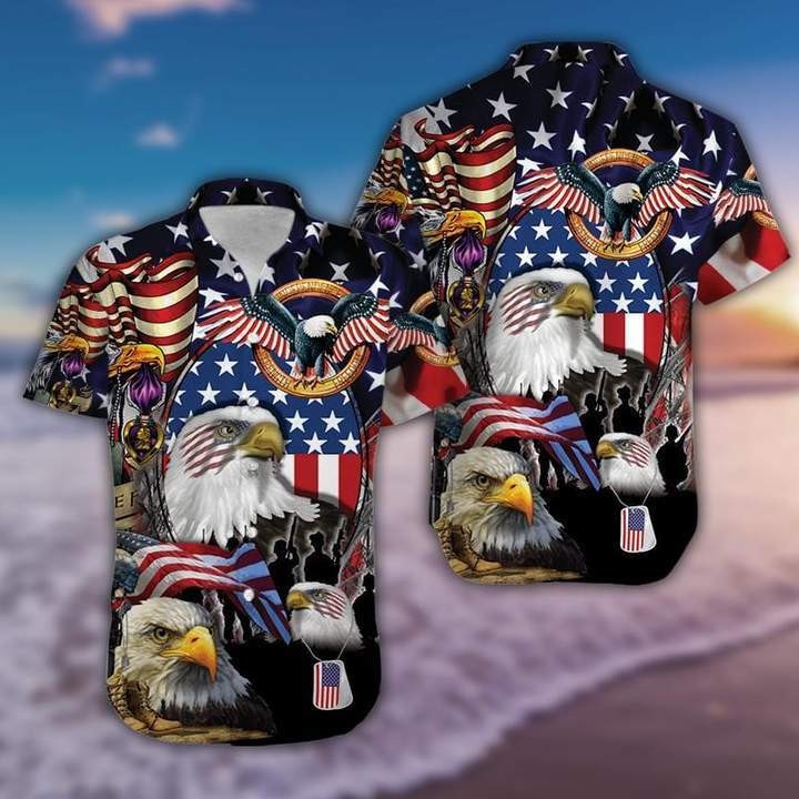 Patriotic Eagle Hawaiian Shirt
