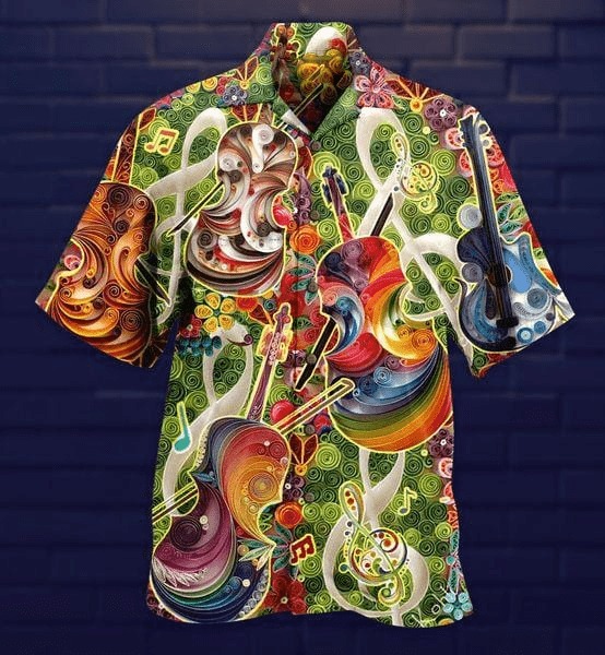 The Soul of Music Is Violin Hawaiian Shirt