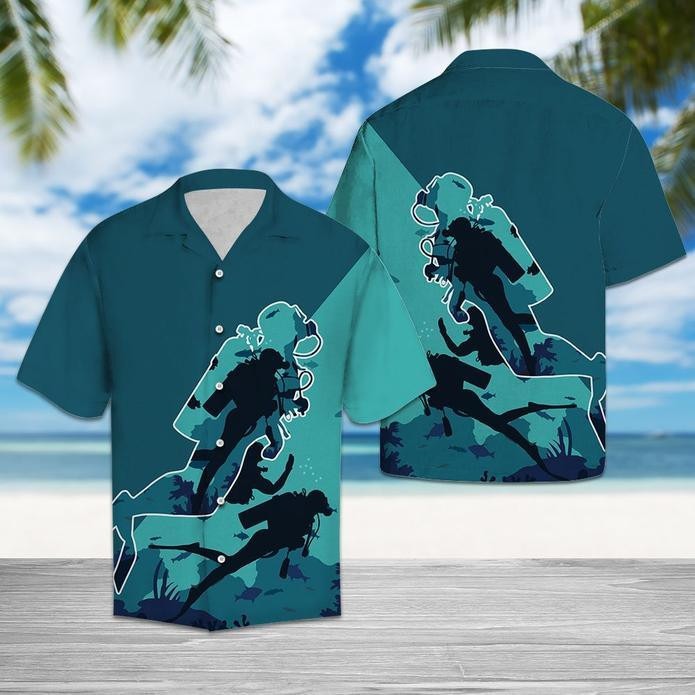 Awesome Scuba Diving Hawaiian Shirt