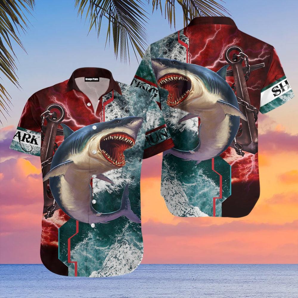 Shark Hunting Hawaiian Shirt