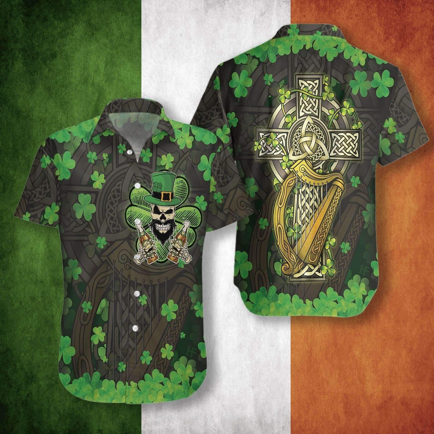 The Celtic Cross Hawaiian Shirt
