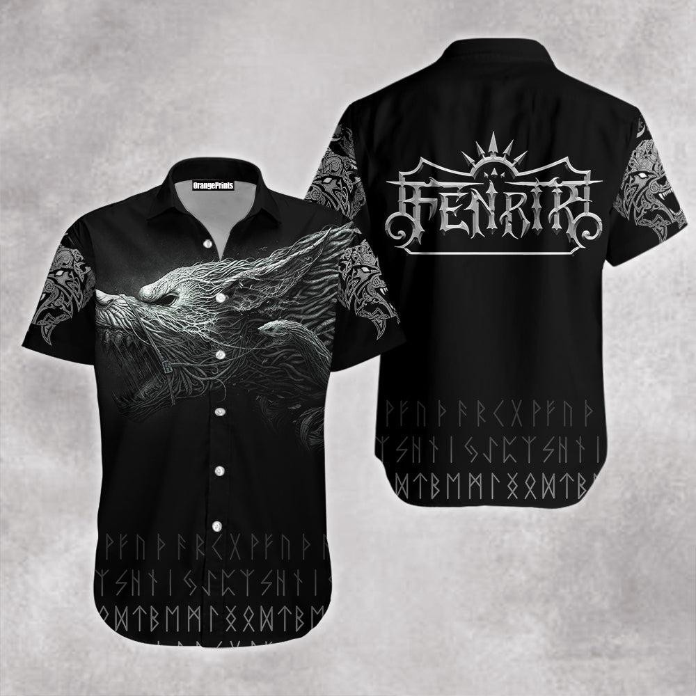 Viking Fenrir Hawaiian Shirt