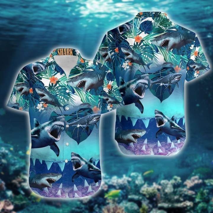 Shark Tropical Hawaiian Shirt