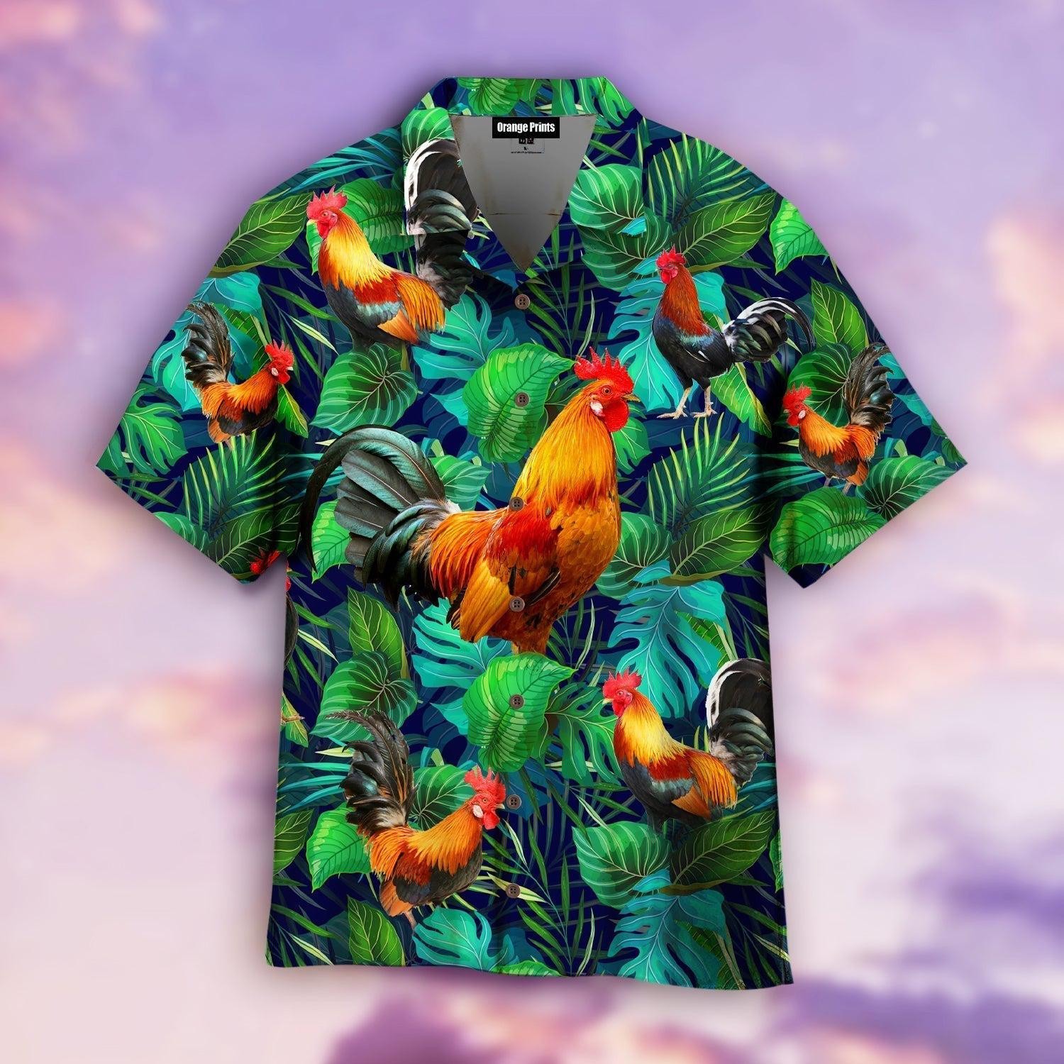 Happy Rooster Hawaiian Shirt