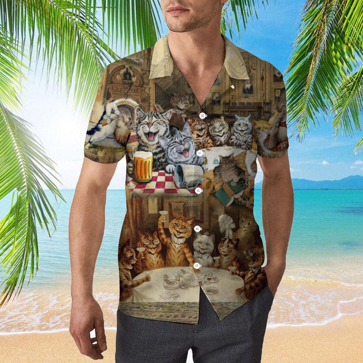 That’s What Cat Do They Know Things They Drink Beer Hawaiian Shirt