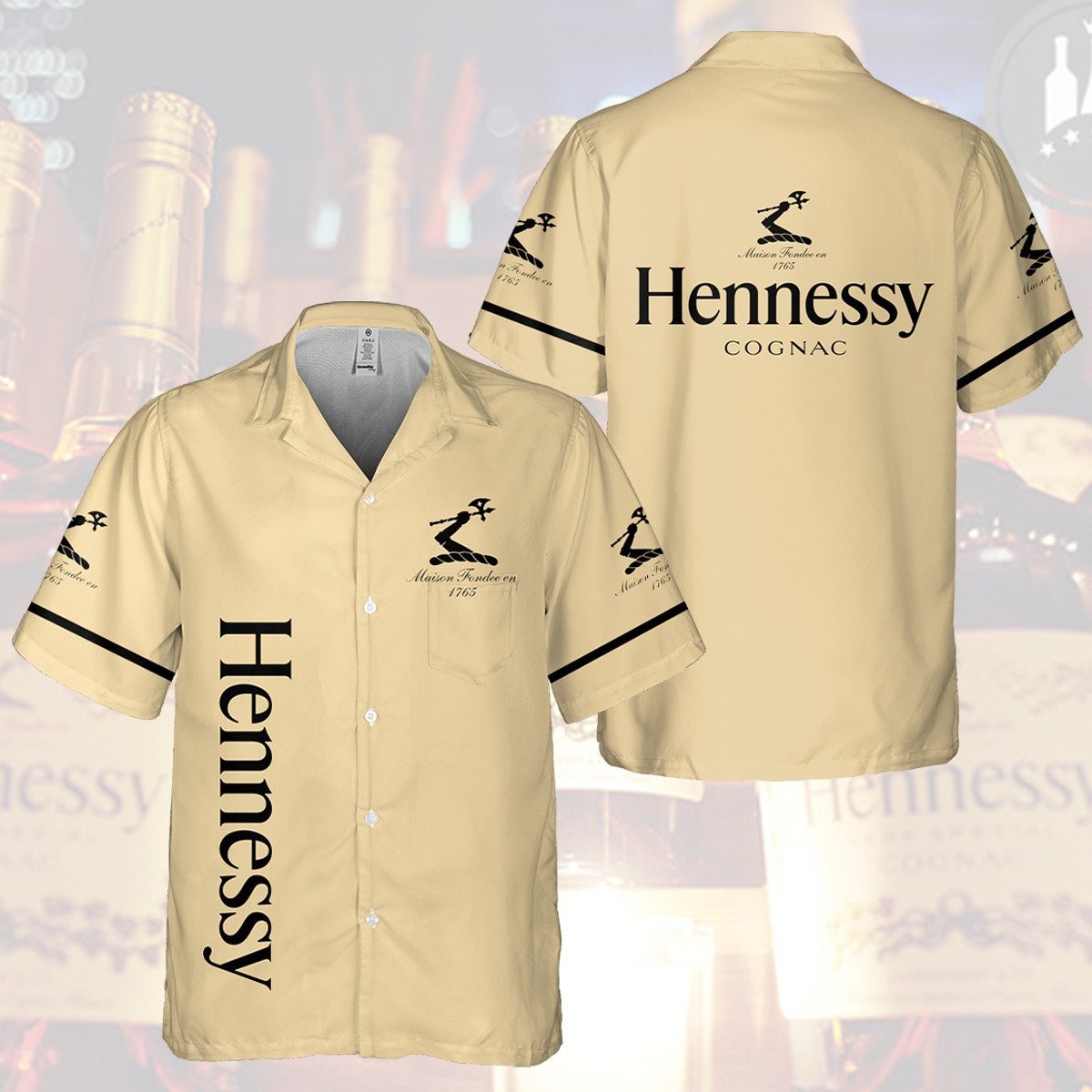 Hennessy Cognac Hawaiian Shirt