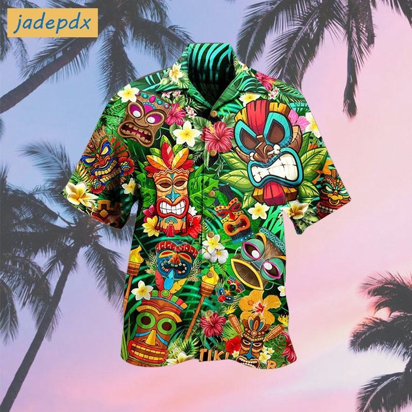 Tiki Don’t Tiki Me Off Tropical Hawaiian Shirt