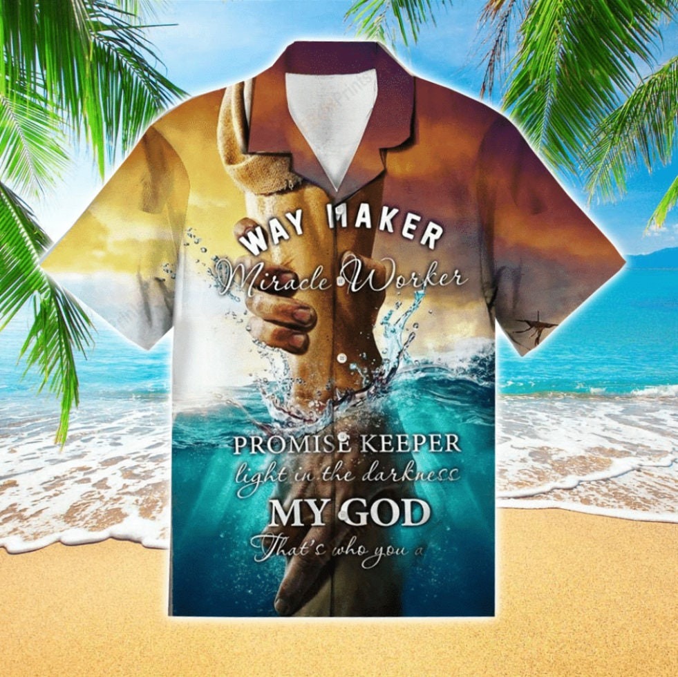 Way Maker Miracle Worker Jesus Hawaiian Shirt