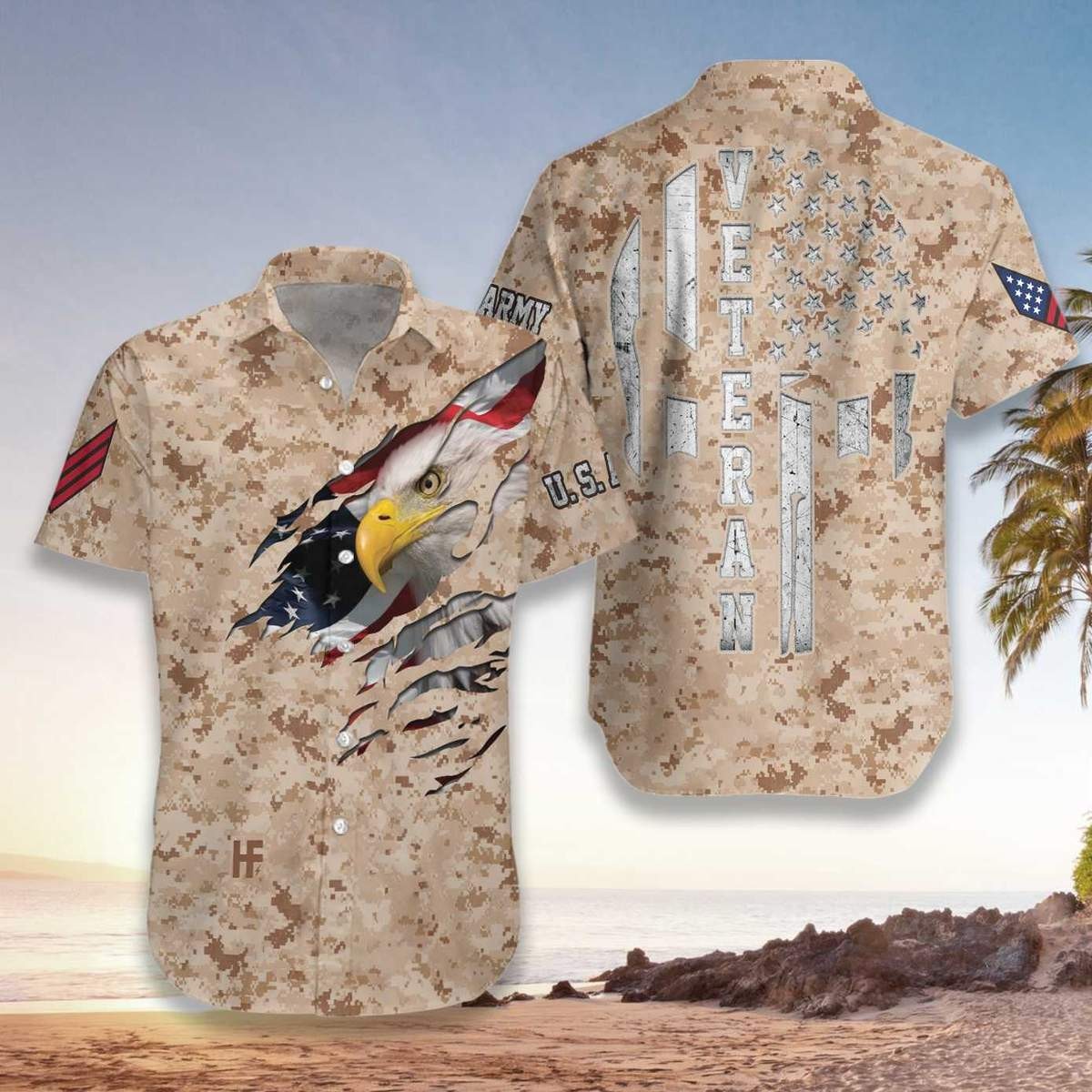 Veteran Proud US Unisex Hawaiian Shirt