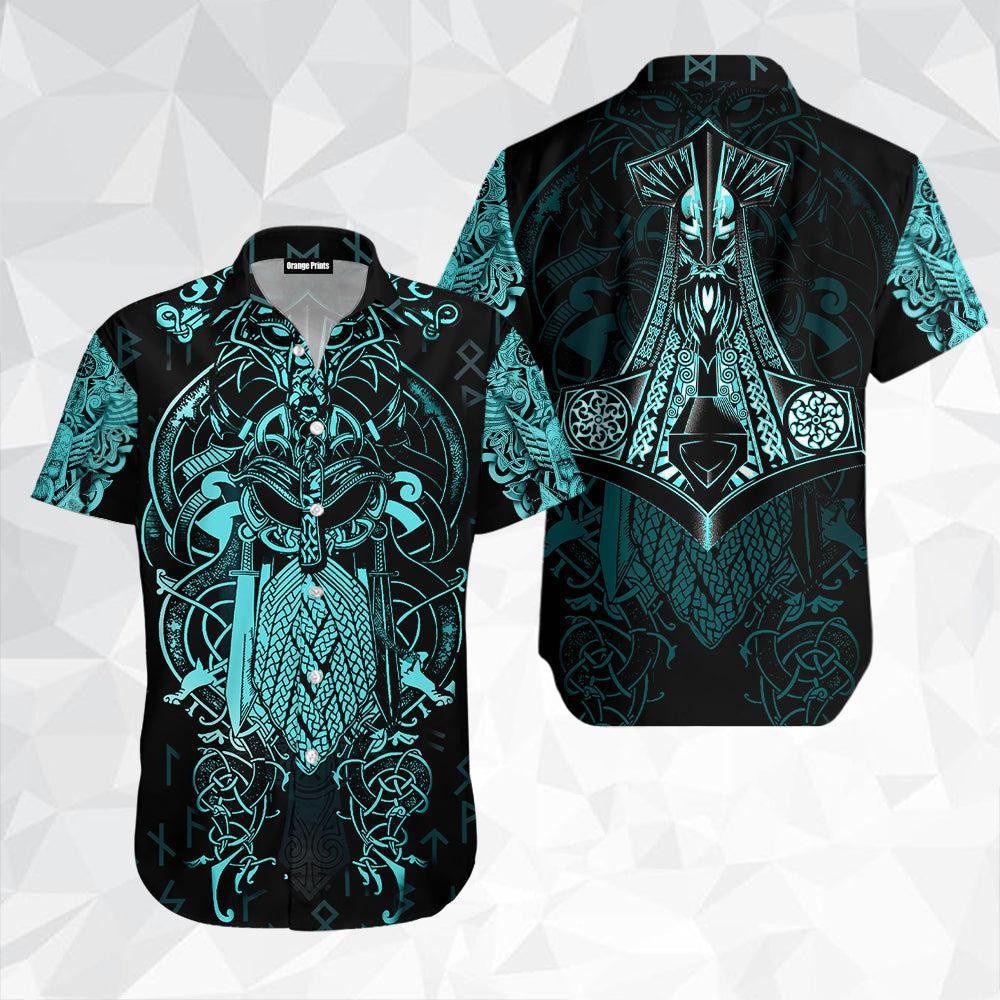 Vikings – The Raven Blue of Odin Hawaiian Shirt