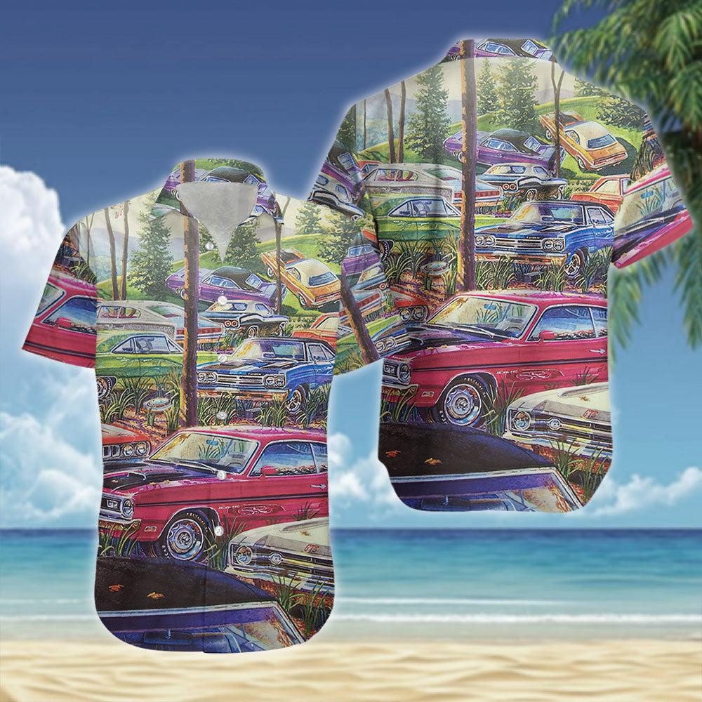 Vintage Car Hawaiian Shirt