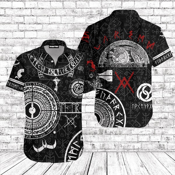 Viking God Of War Hawaiian Shirt