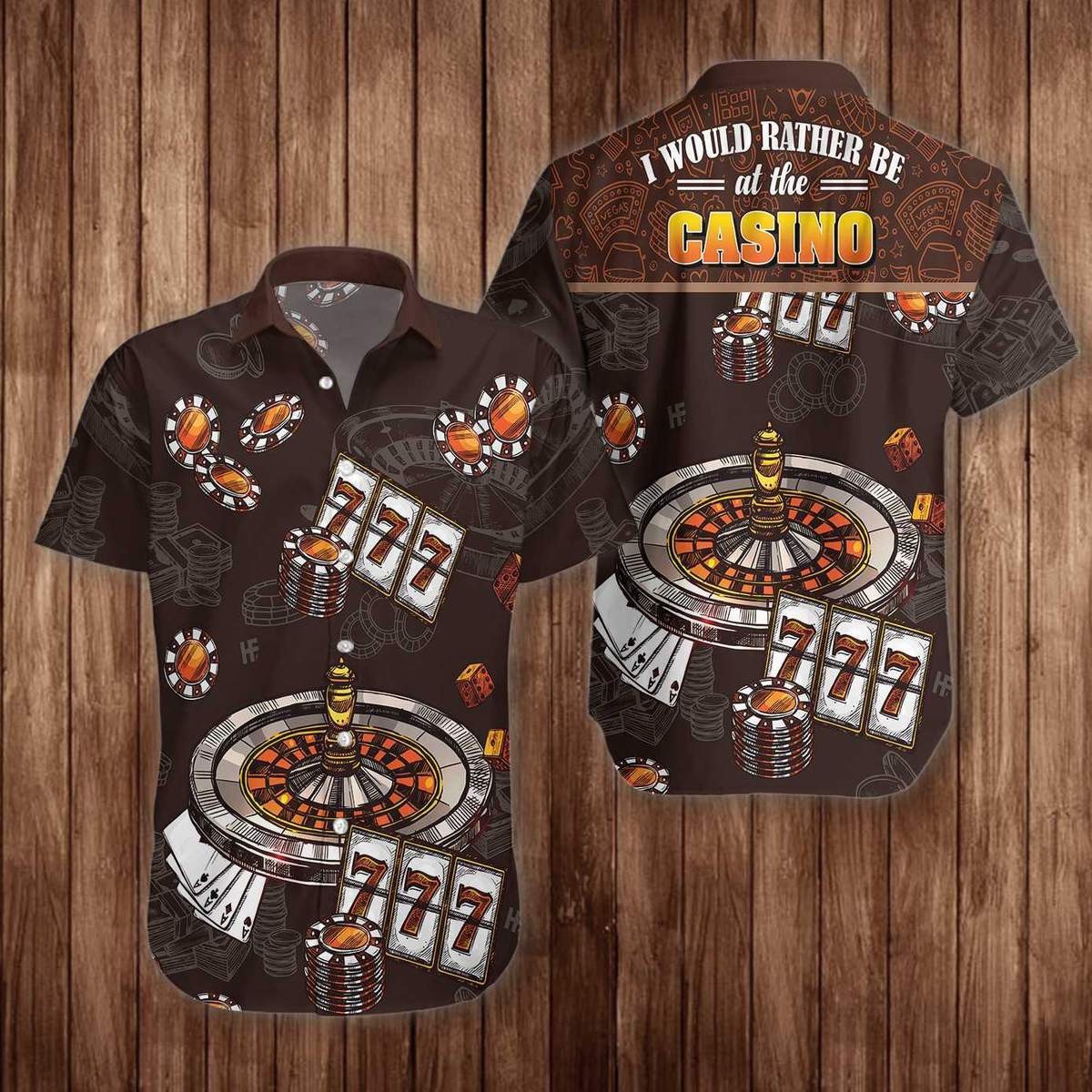 I Would Rather Be At The Casino Hawaiian Shirt