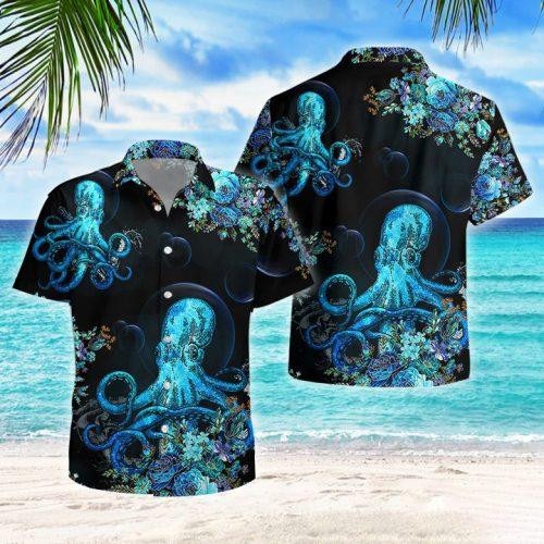 Octopus Flower Hawaiian Shirt