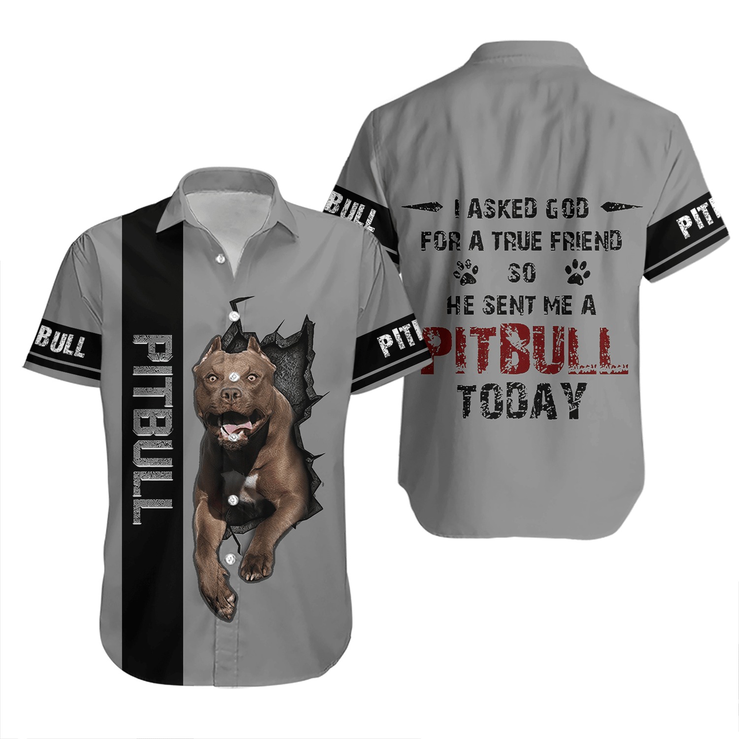 Pitbull Hawaiian Shirt
