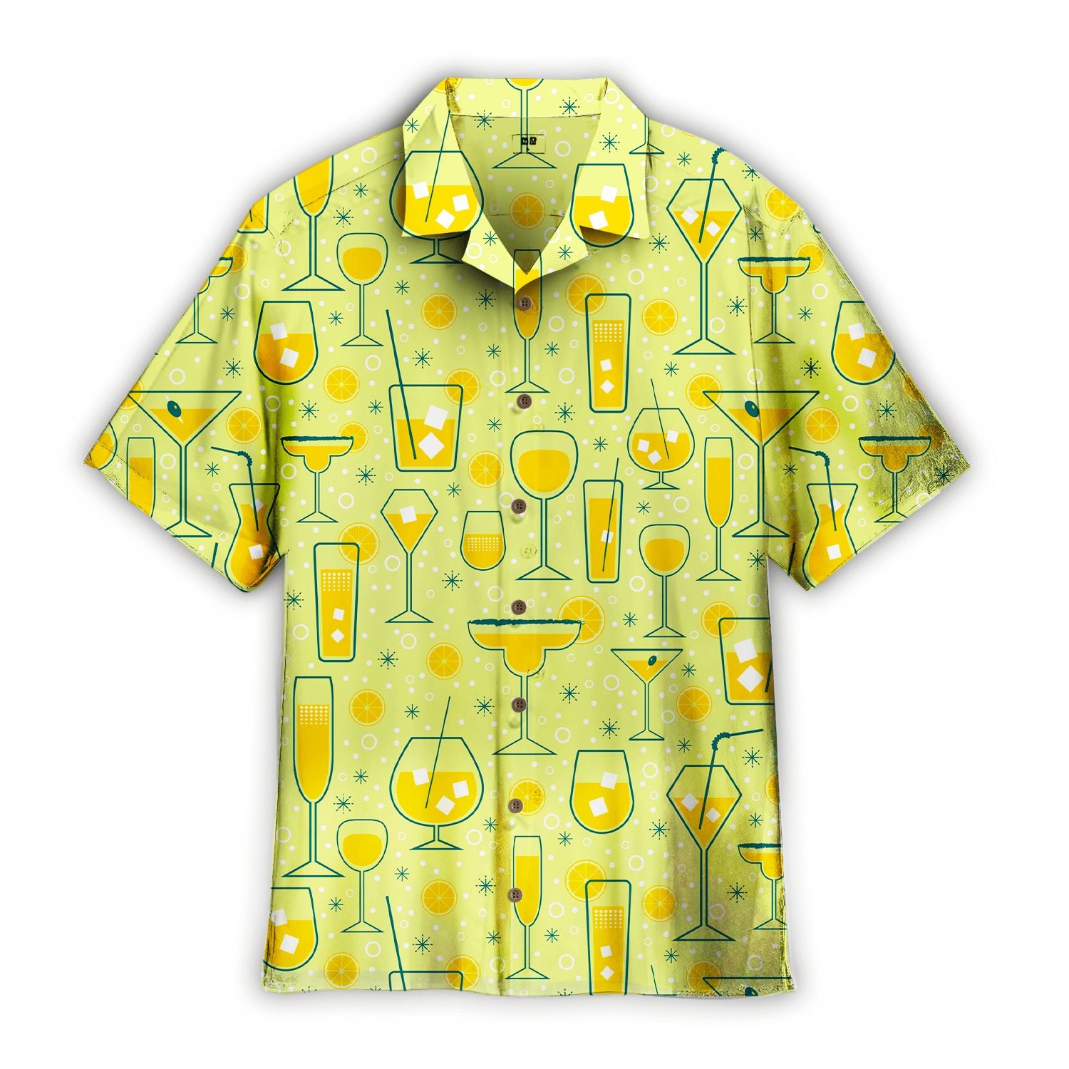 Orange Juice Cocktail Hawaiian Shirt