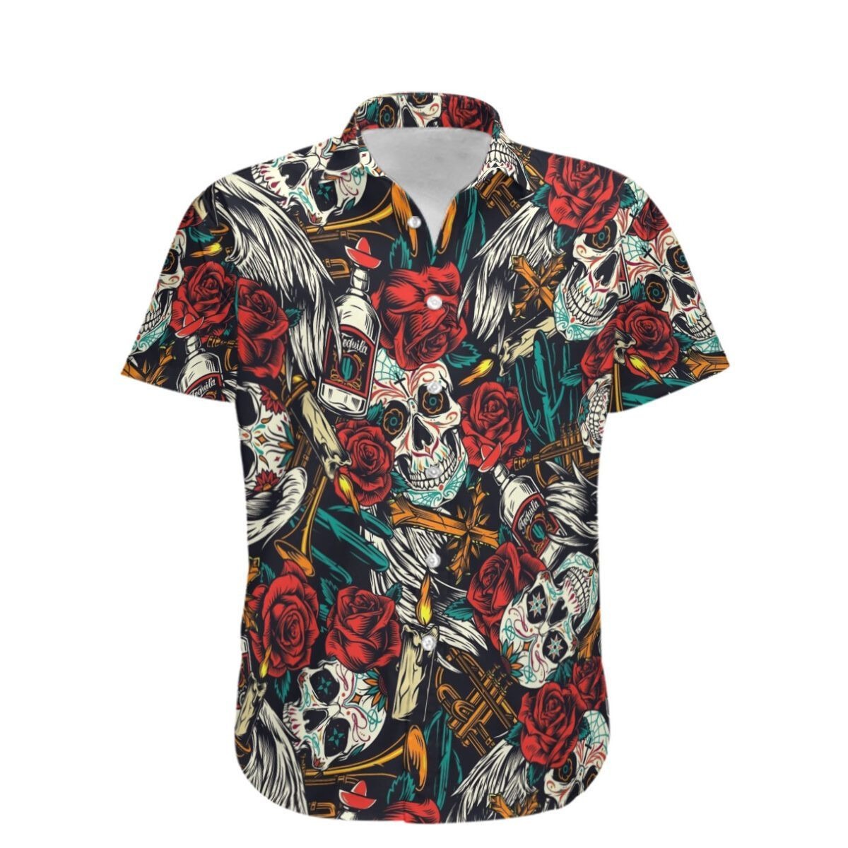 Pattern Flower Love Hawaiian Shirt