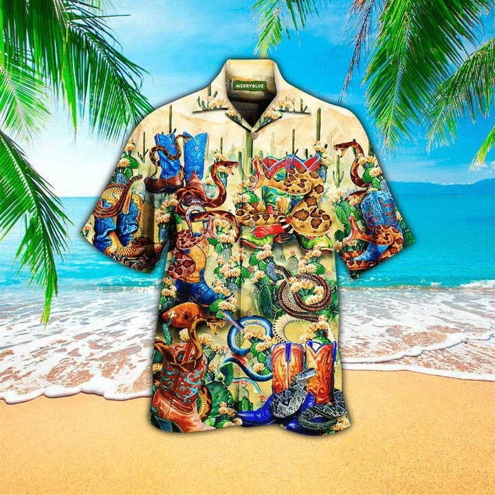 There Is A Snake In My Boots Hawaiian Shirt