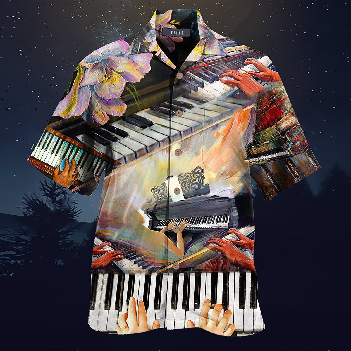 Piano Art Vintage Hawaiian Shirt