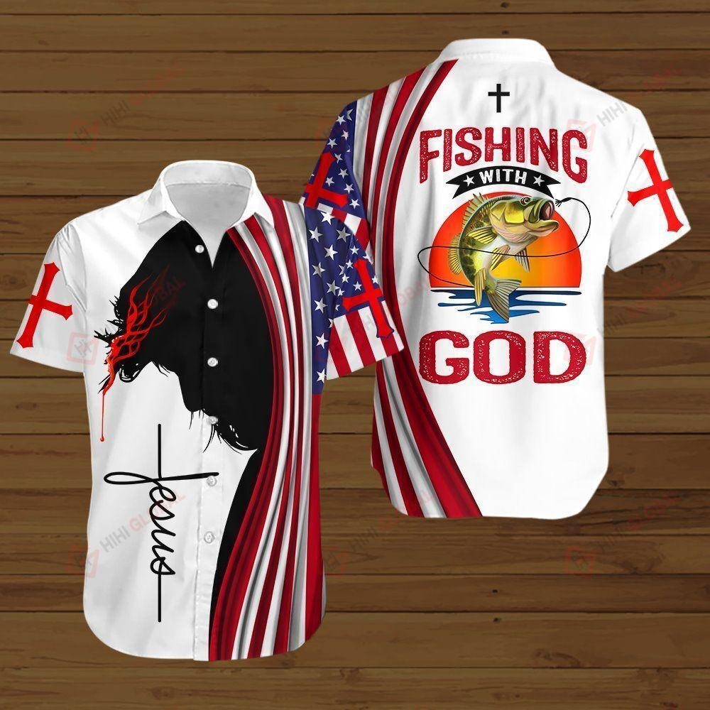 God Fishing Hawaiian Shirt