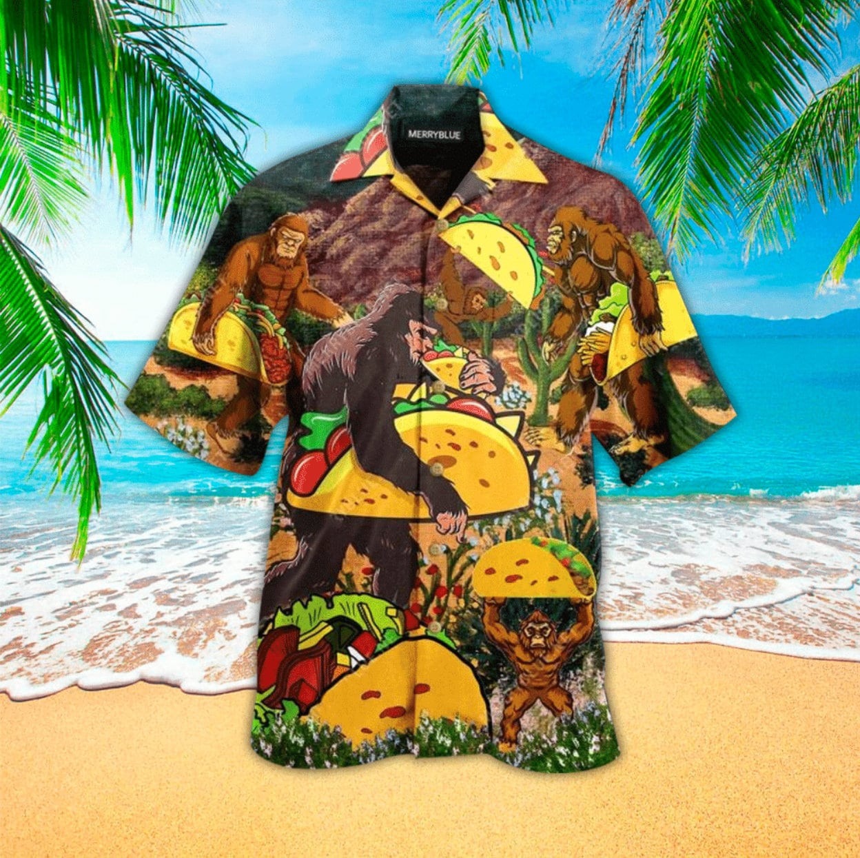 Taco Bigfoot Hawaiian Shirt
