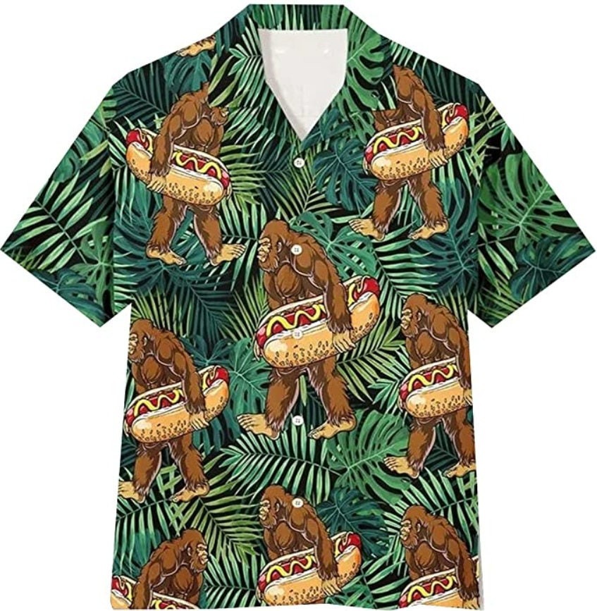 Tropical Bigfoot Hawaiian Shirt