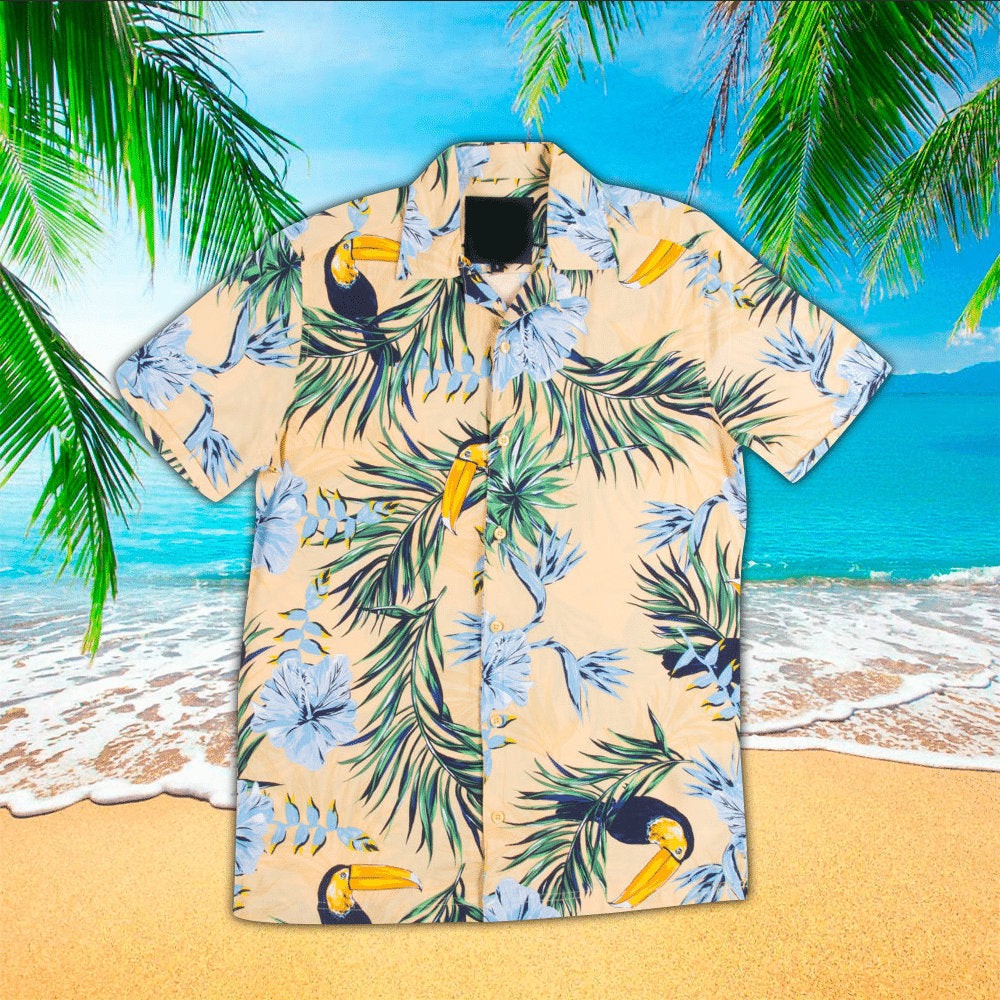 Toucan Tropical Flower Hawaiian Shirt