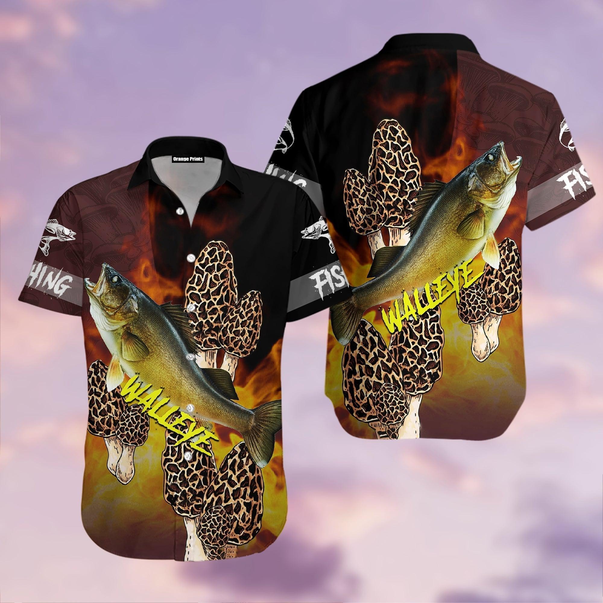 Walleye Fishing Hawaiian Shirt