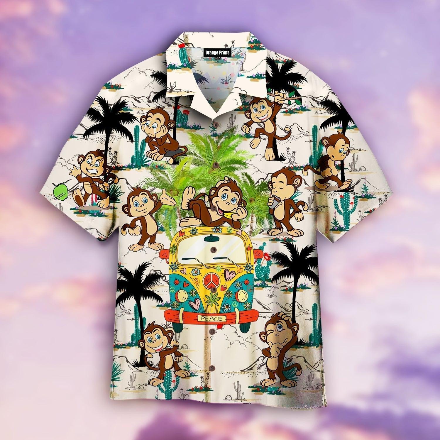 Peace Hippie Bus For Peace Lovers Hawaiian Shirt