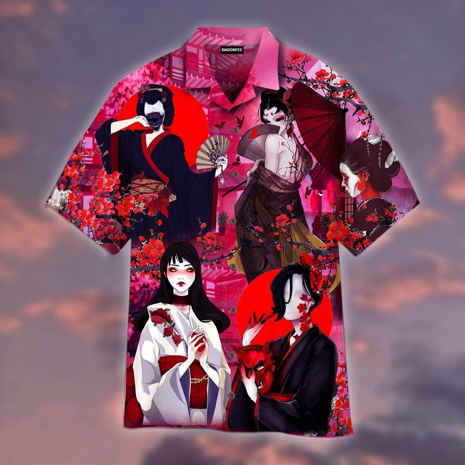 The Curse Of The Japanese Geisha Hawaiian Shirt