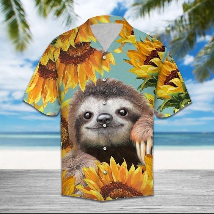 Sunflower Purple Hawaiian Shirt