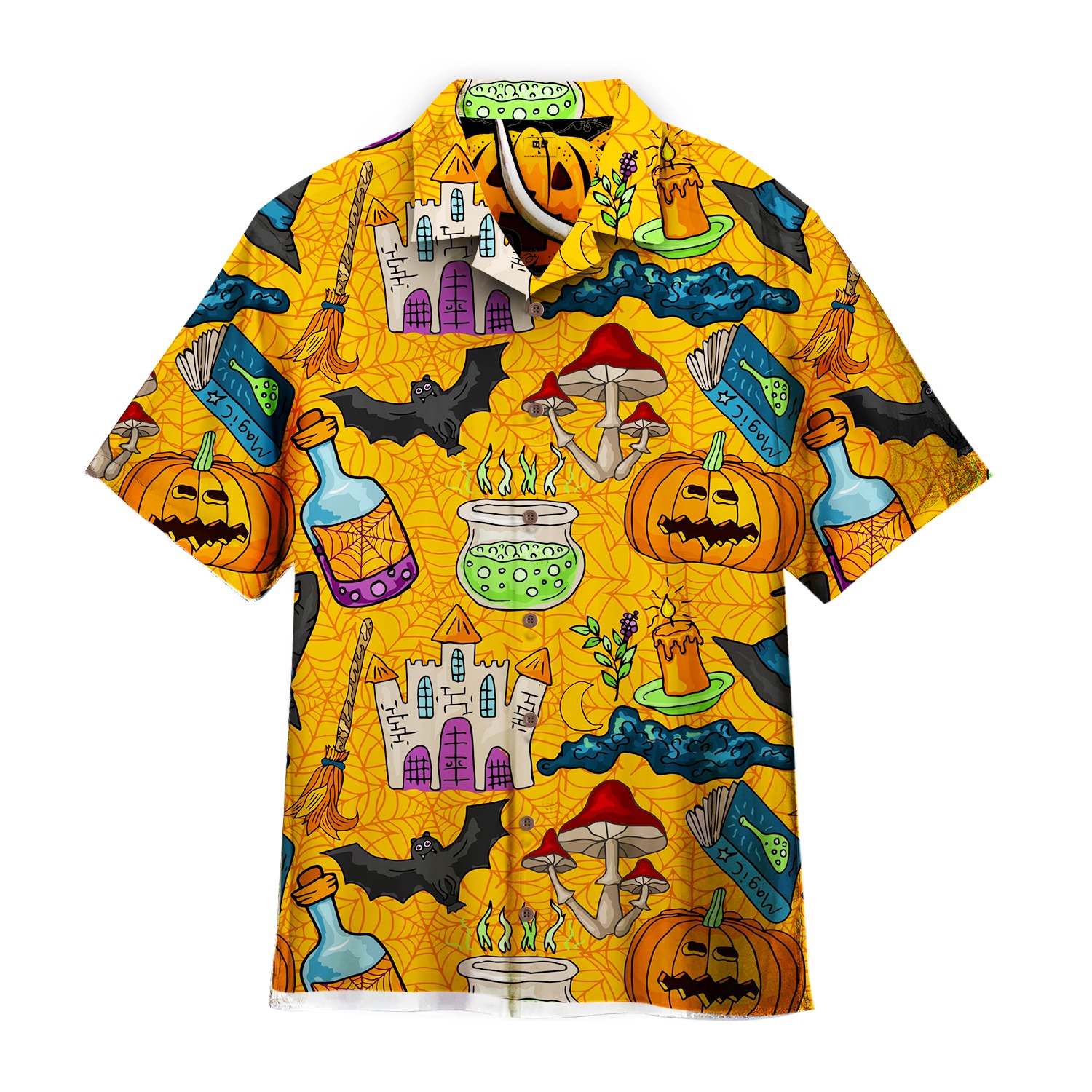 The Witchs Castle Halloween Hawaiian Shirt