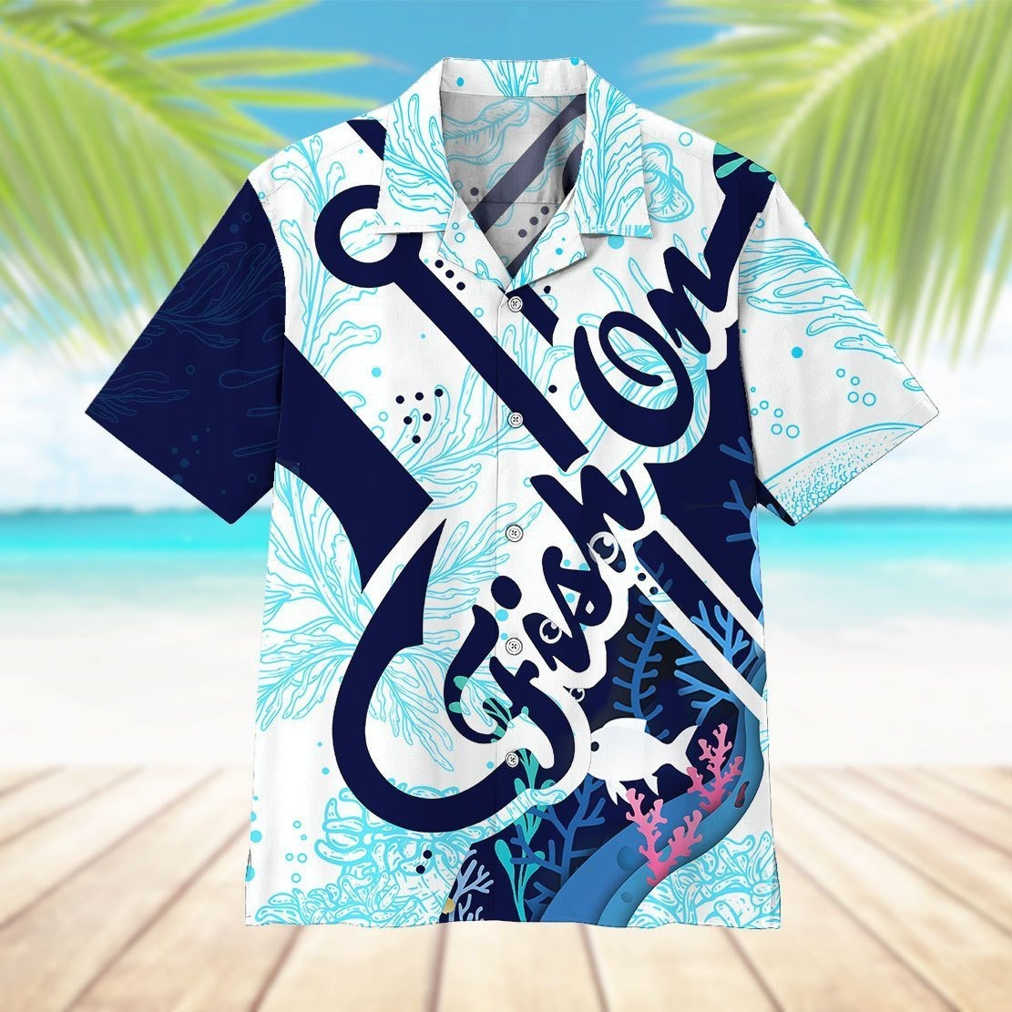 Fish On Hook Hawaiian Shirt