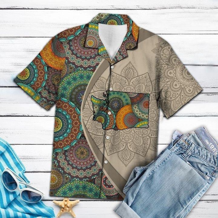 Washington Mandala Hawaiian Shirt