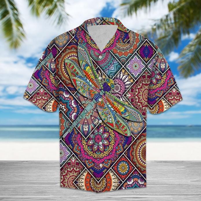 Dragonfly Mandala Hawaiian Shirt