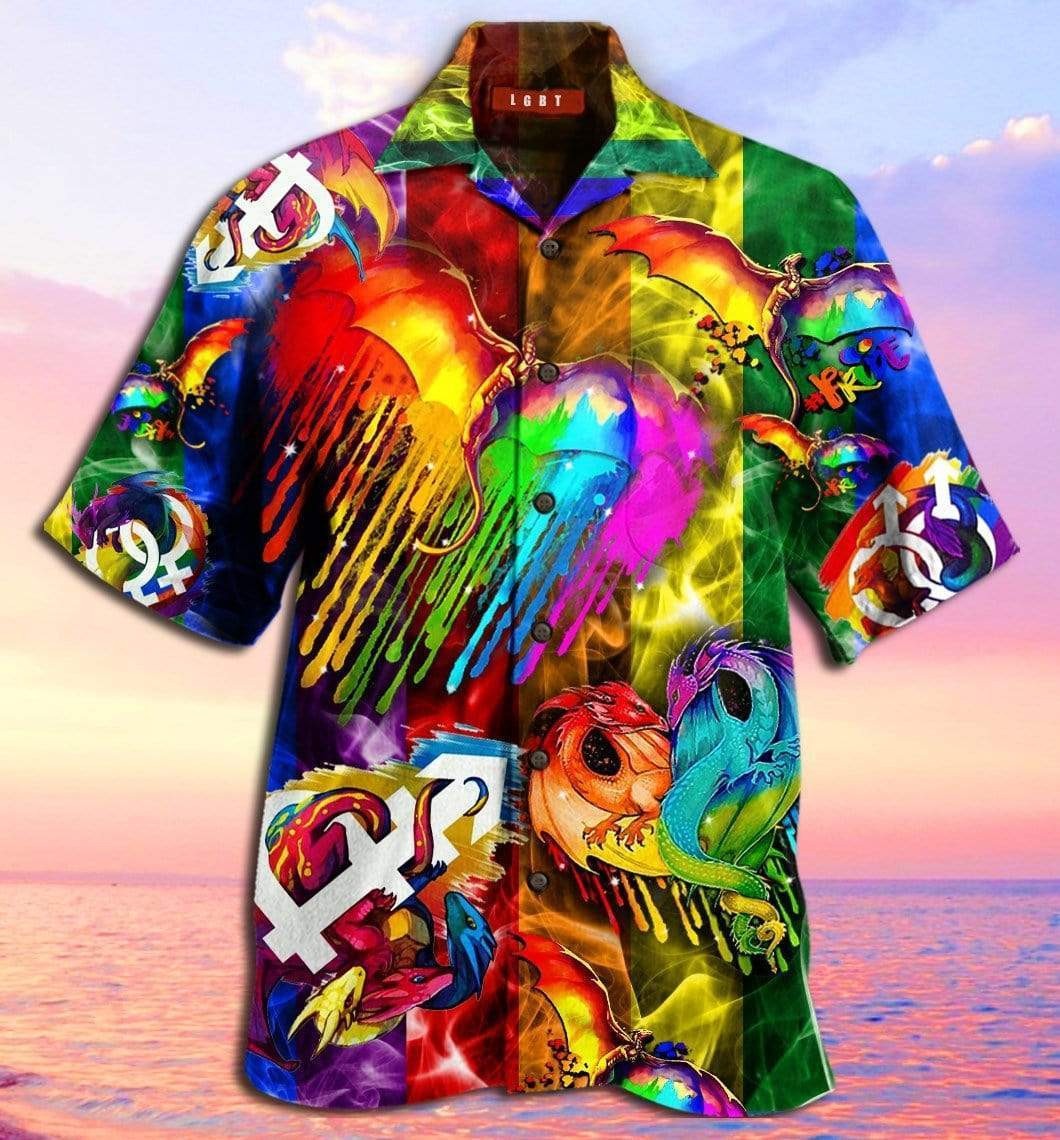 Amazing Colorful LGBT Pride Hawaiian Shirt