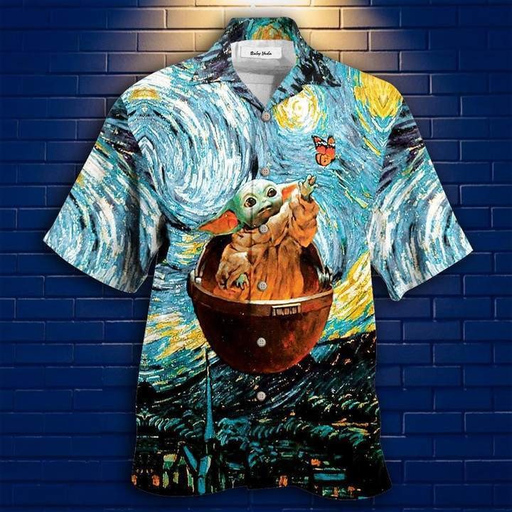 Baby Van Gogh Starry Night Hawaiian Shirt