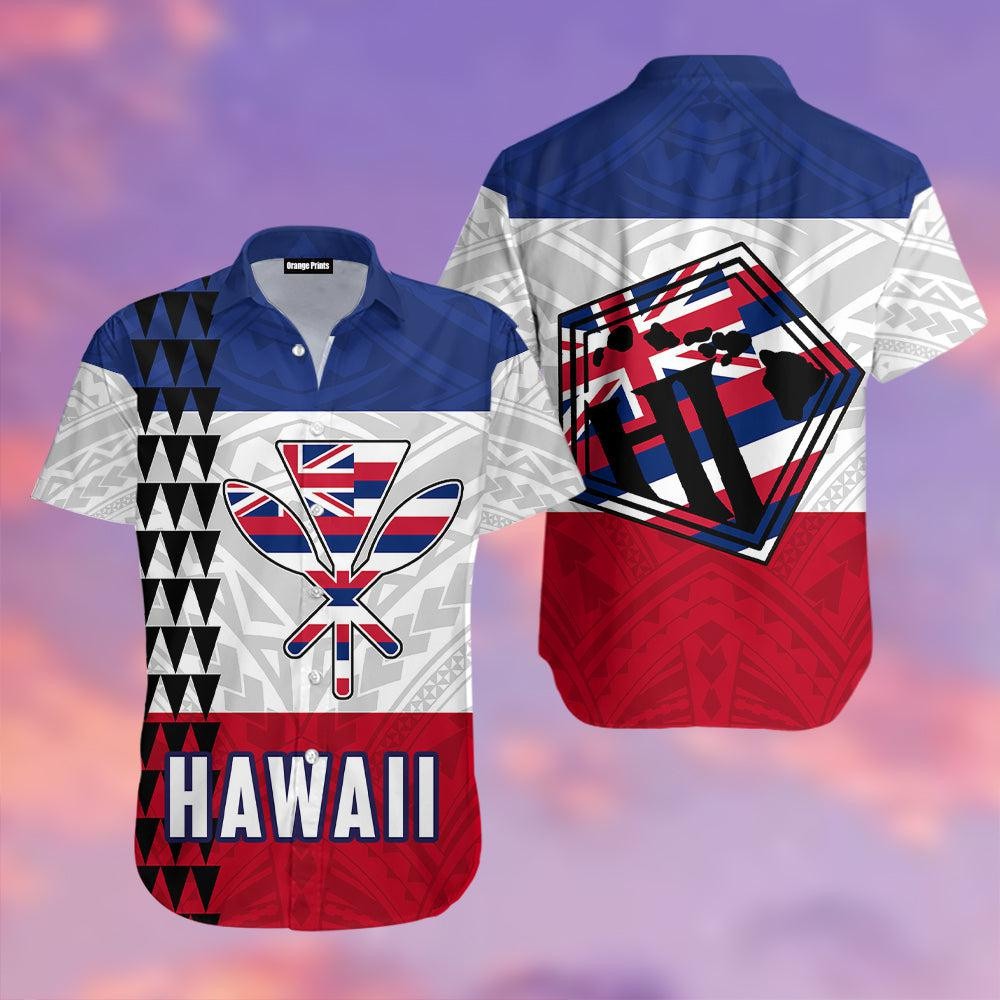 Hawaii Flag Polynesian Hawaiian Shirt