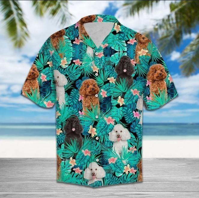 Poodle Tropical Hawaiian Shirt